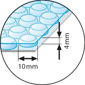 Rotolo di pellicola a bolle per imballaggio spesso tampone anti